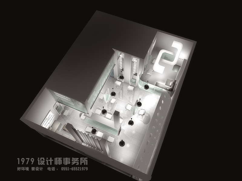 淮海路太陽鳥理發店裝修設計俯覽圖